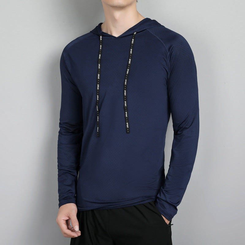 Loose-Fitting, Sweat-Absorbent Running Hoodie Pullover For Fitness