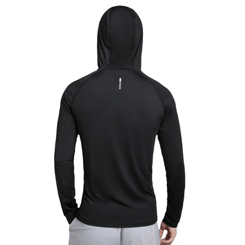 Loose-Fitting, Sweat-Absorbent Running Hoodie Pullover For Fitness