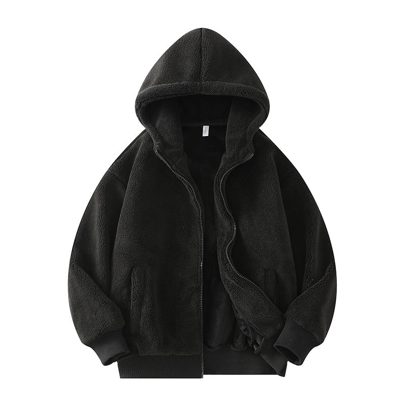 Women's Casual Fleece Cardigan Zip-Up Jacket
