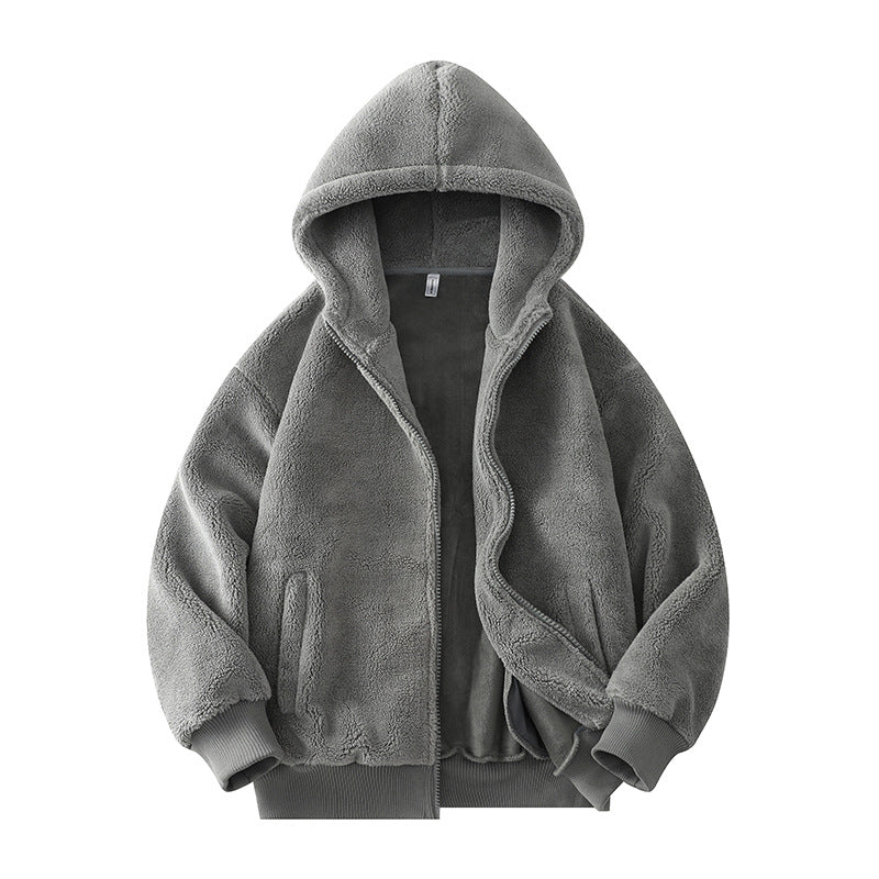 Women's Casual Fleece Cardigan Zip-Up Jacket