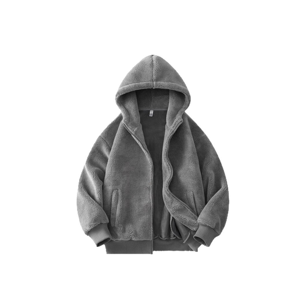 Women's Casual Fleece Cardigan Zip-Up Jacket