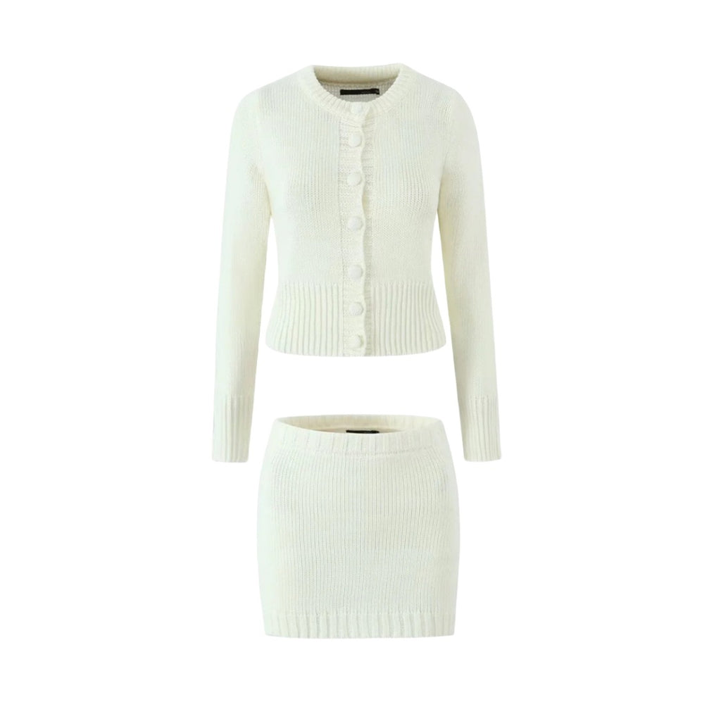 Women's High-Waisted Sheath Skirt Set