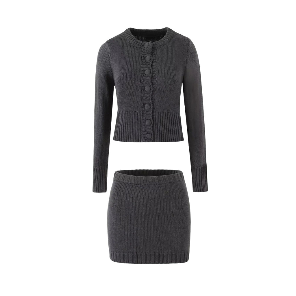 Women's High-Waisted Sheath Skirt Set